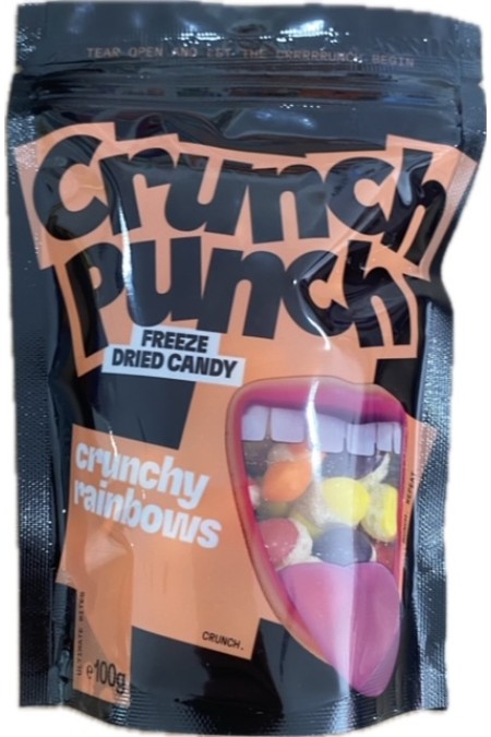 Crunch punch freeze candy crunchy rainbows 100g